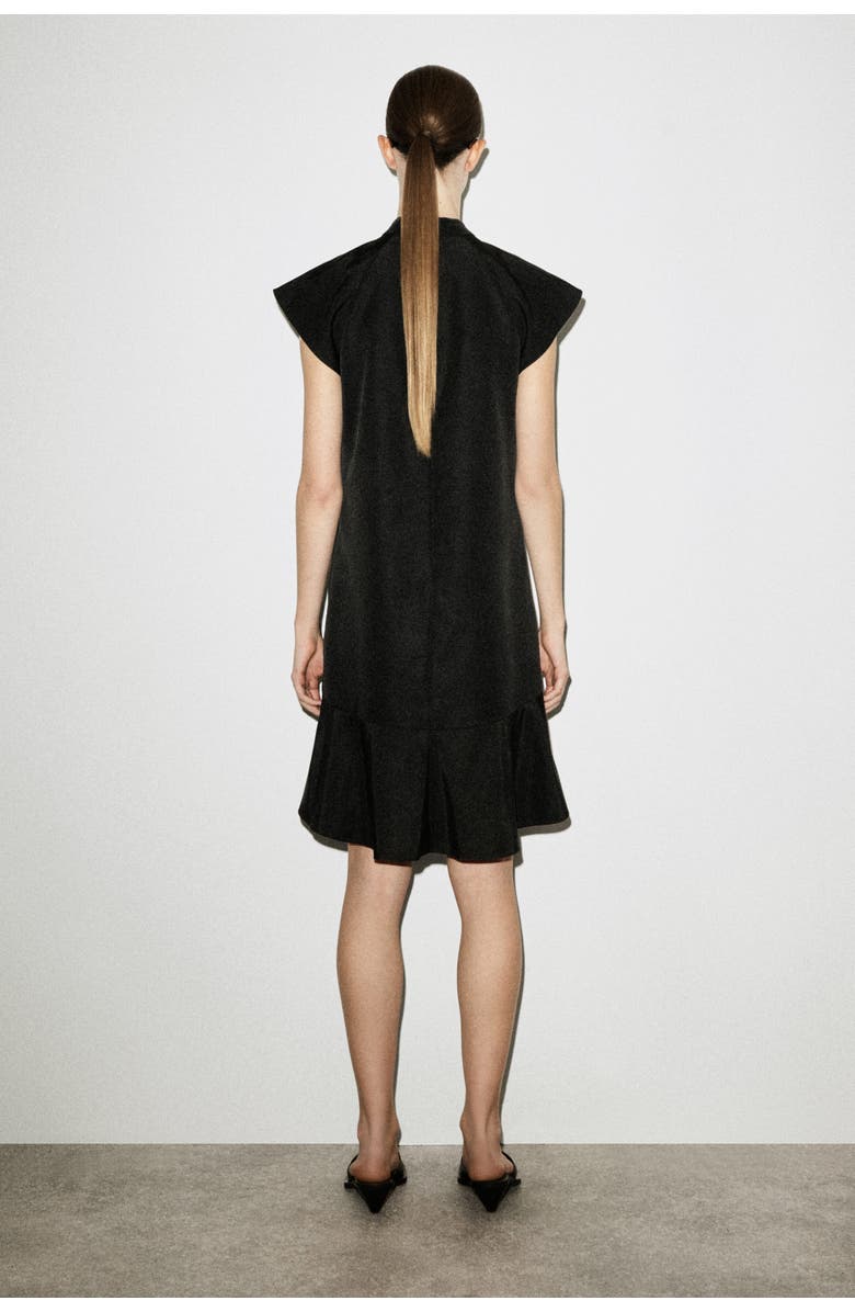 COS Sculpted Turtleneck Dress, Alternate, color, Black
