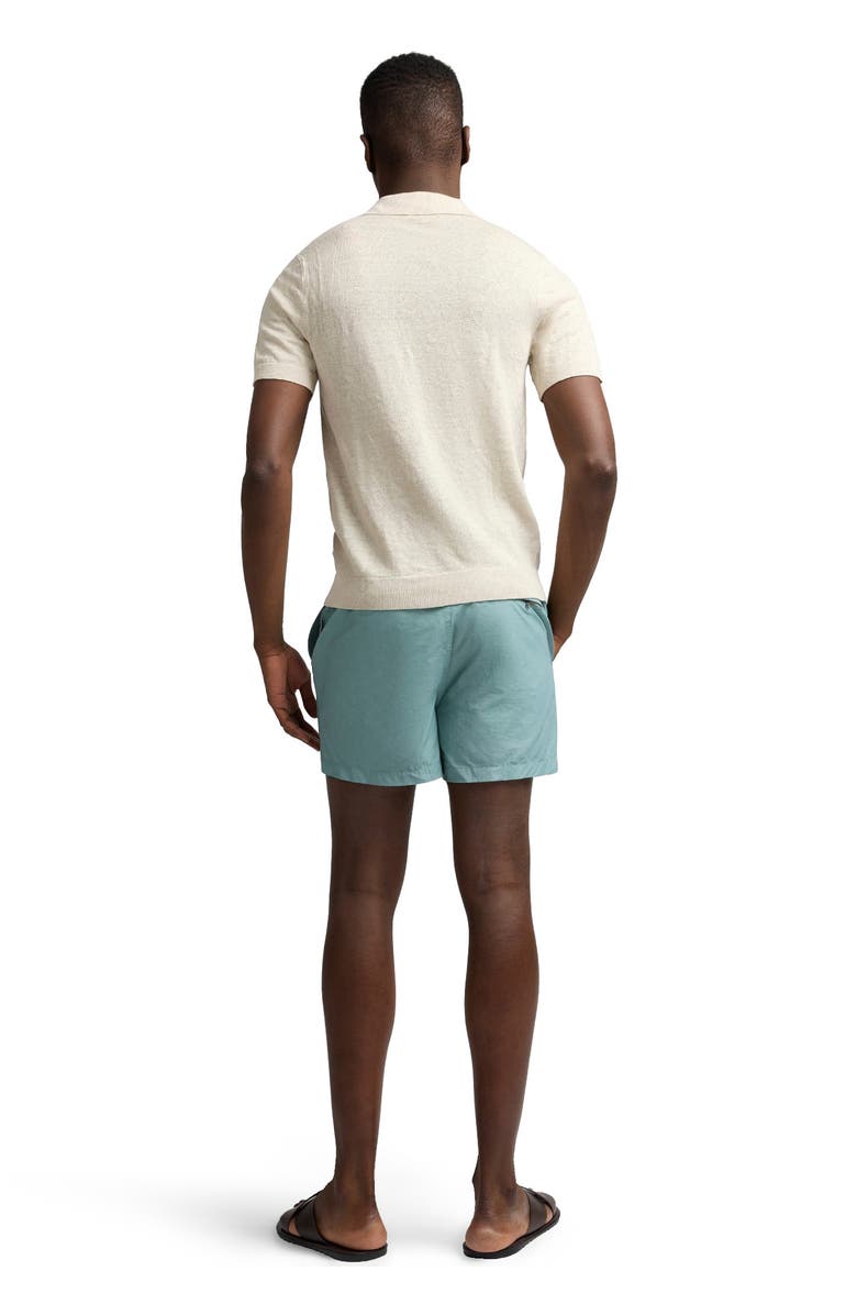 Onia Linen Johnny Collar Polo, Alternate, color, Sand