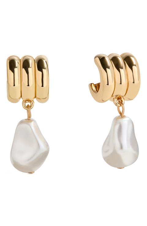 Teagan Ribbed Drop Earrings