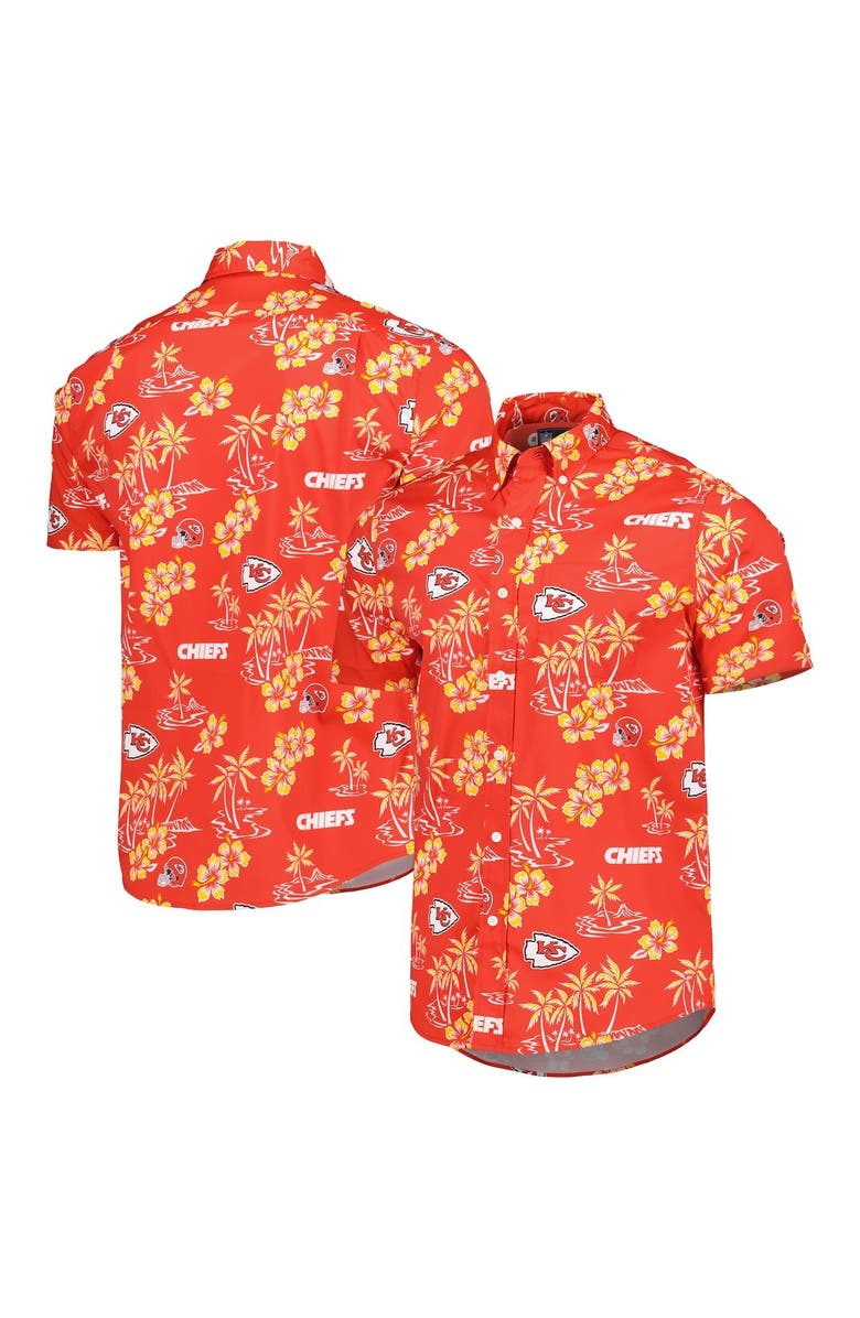 Reyn Spooner Men's Reyn Spooner Red Kansas City Chiefs Kekai Button-Up Shirt, Main, color, 