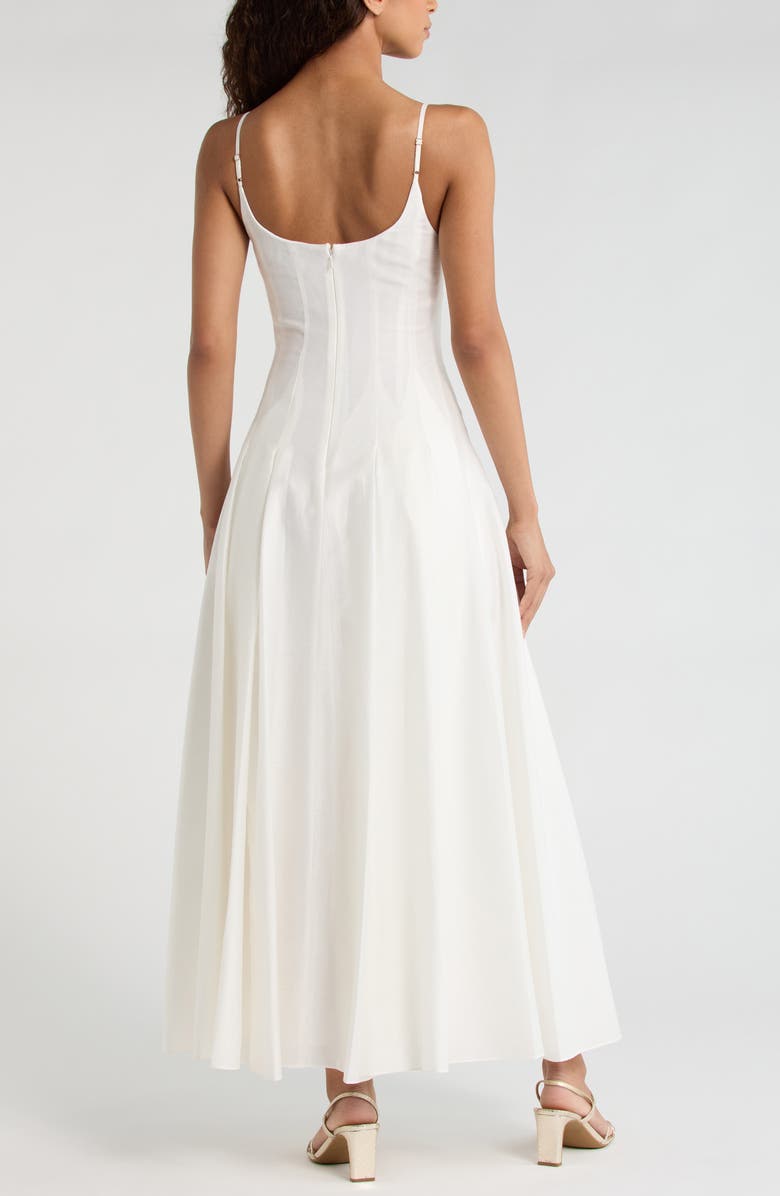 Ever New Emery Panel Midi Sundress, Alternate, color, Porcelain