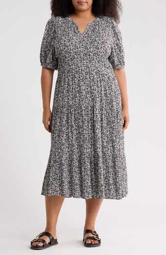 Melrose and Market Crinkle Midi Dress