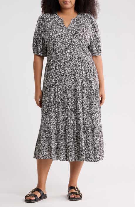 Melrose and Market Crinkle Midi Dress
