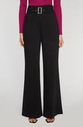 Elie Tahari The Diana Belted High Waist Flare Pants