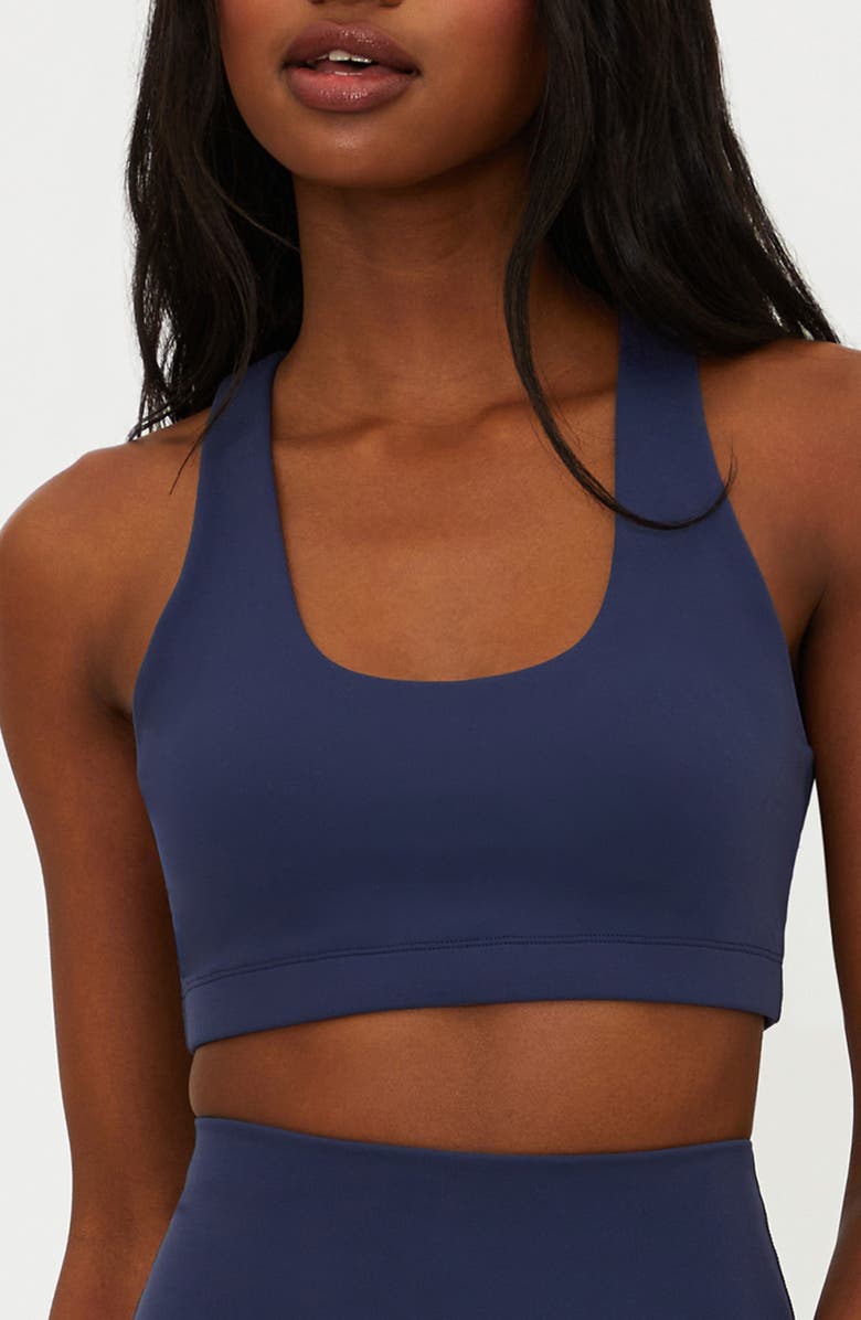 Beach Riot Ria Racerback Sports Bra, Main, color, Ultramarine