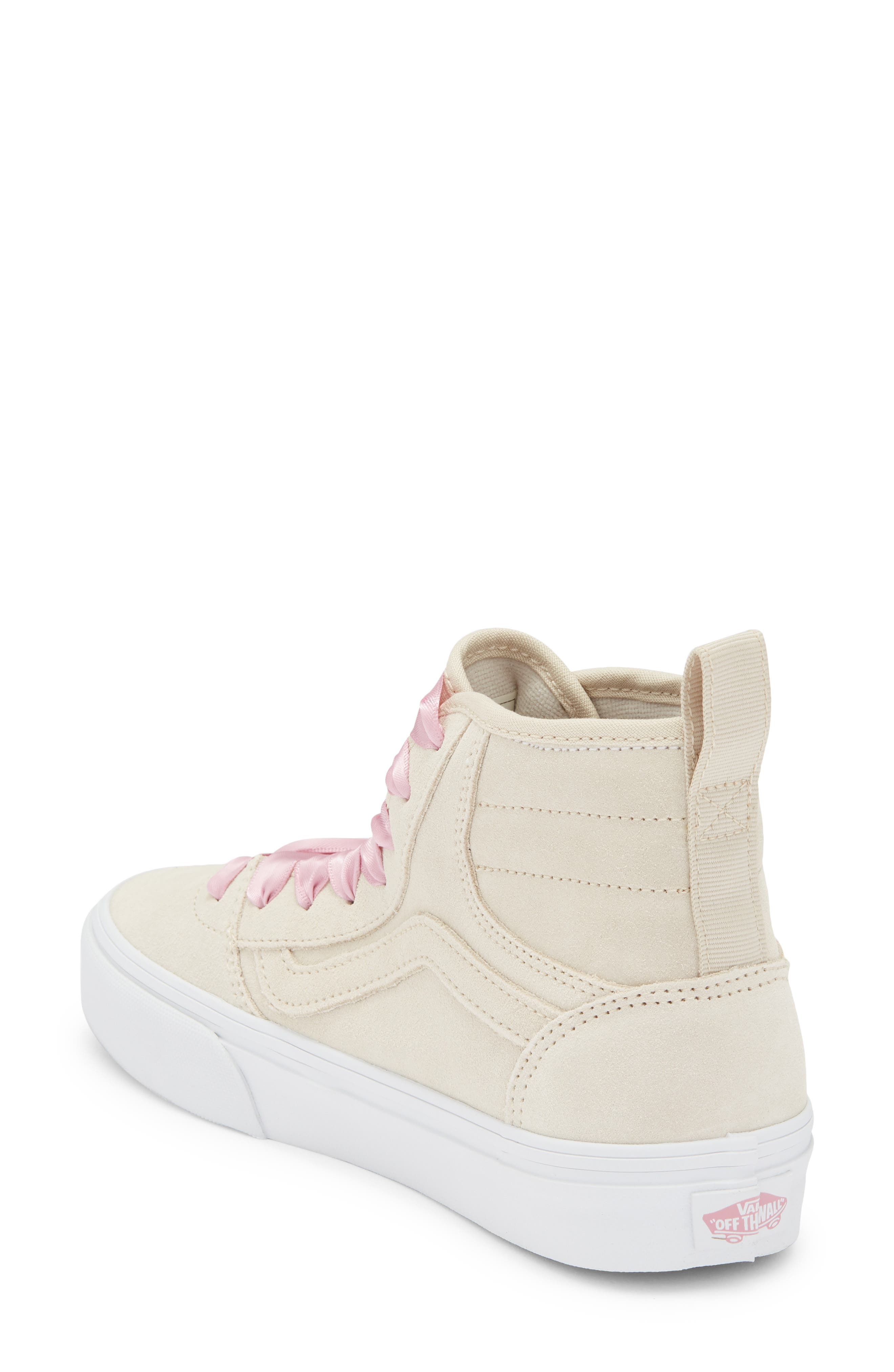 Vans Ashwood High Top Sneaker, Alternate, color, Satin Lace Oatmeal
