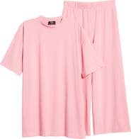 Dressed in Lala Lex Rib Oversize T-Shirt & High Waist Crop Pants