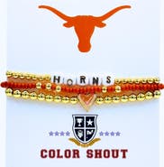 Color Shout University of Texas Love My College Bracelet Stack