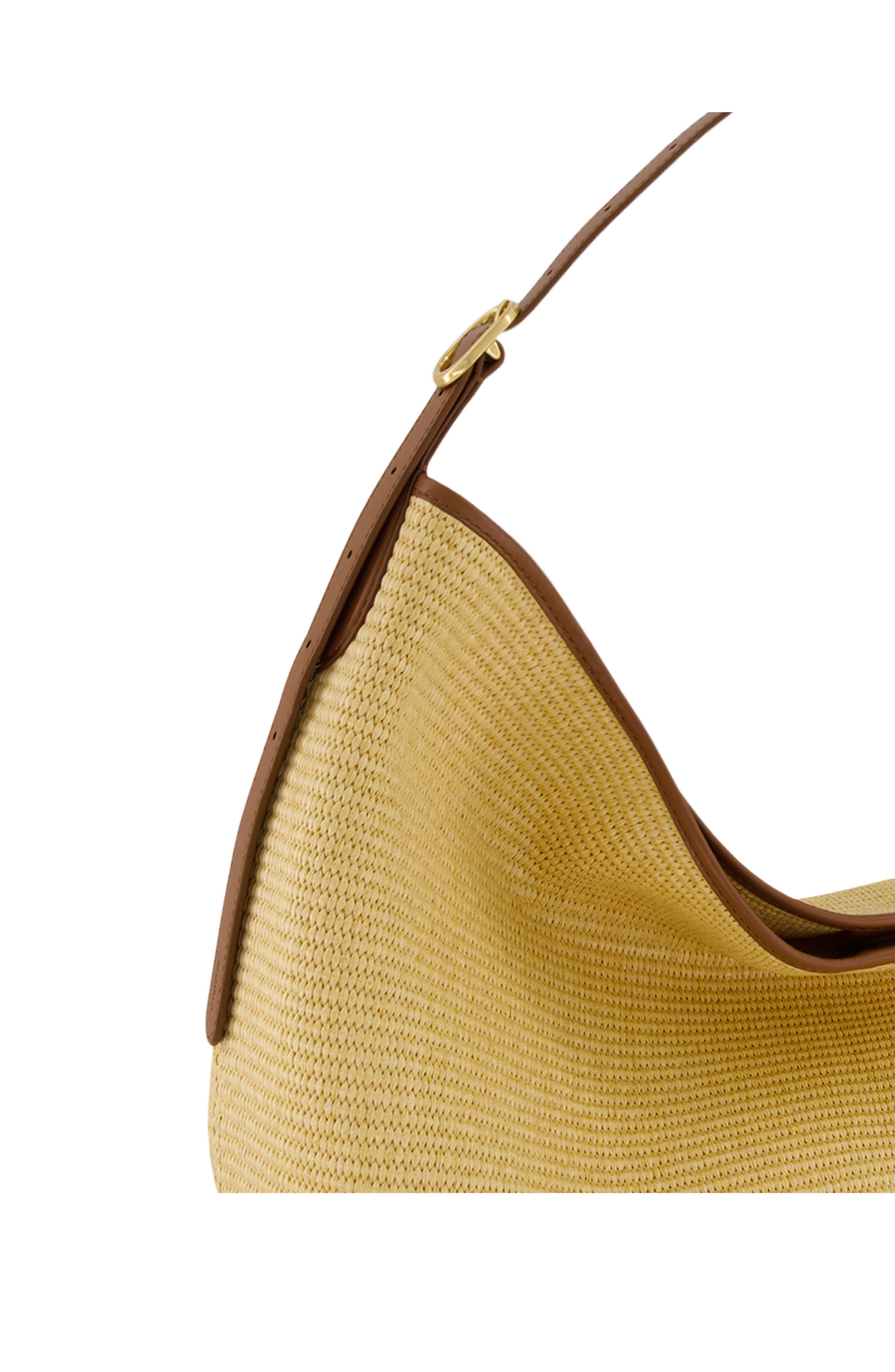 Vince Medium Vivian Raffia Hobo Bag, Alternate, color, Natural
