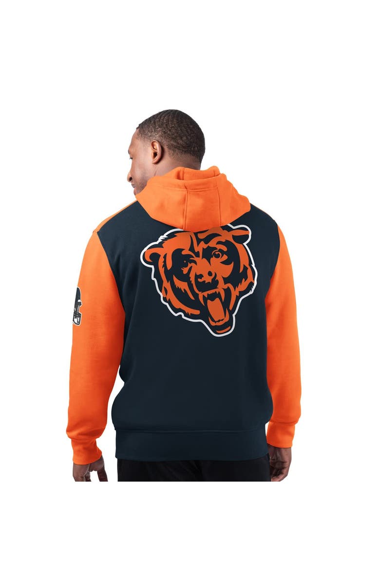 STARTER Men's Starter Navy Chicago Bears Extreme Pullover Hoodie, Alternate, color, Navy