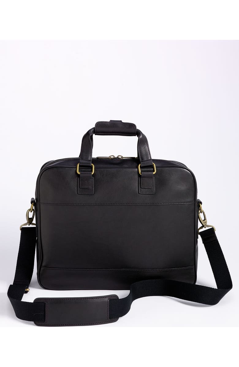 Bosca Slim Leather Briefcase, Alternate, color,