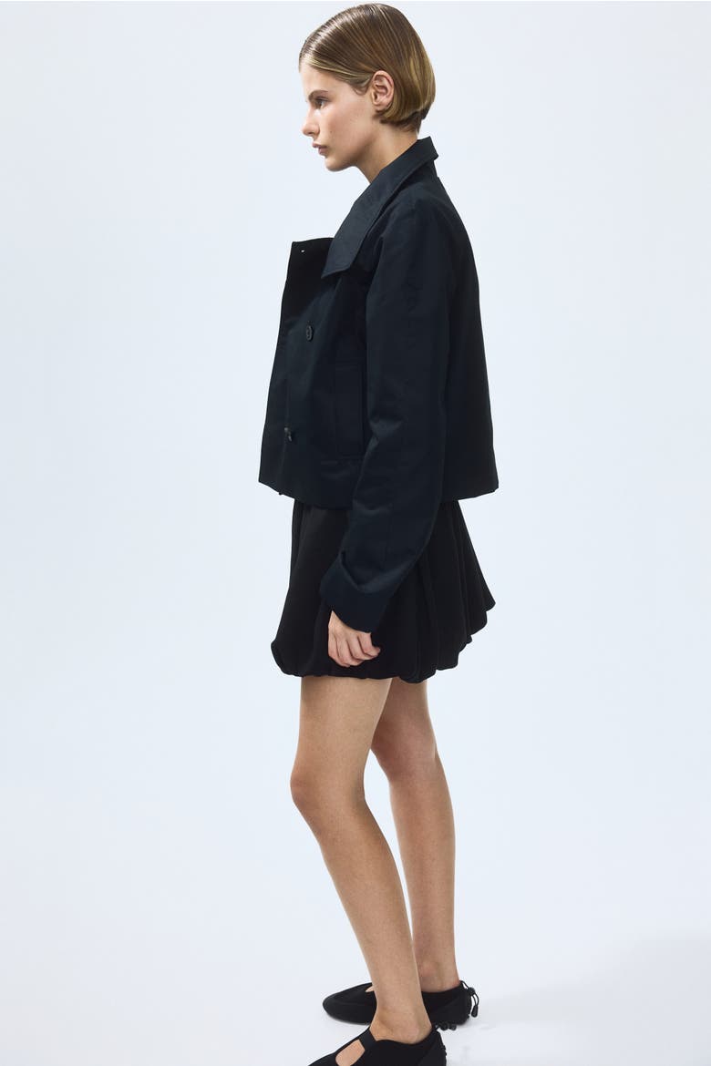 Short Trench Coat, Alternate, color, Dark gray