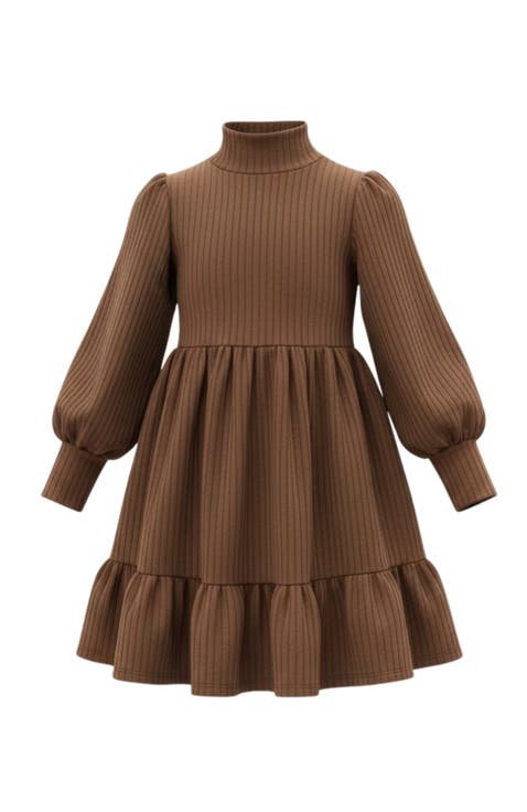 Girls Brown Dresses & Rompers