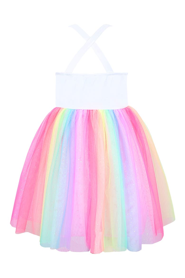 Kids' Sequin Unicorn Tutu Dress, Alternate, color, IVORY MULTI