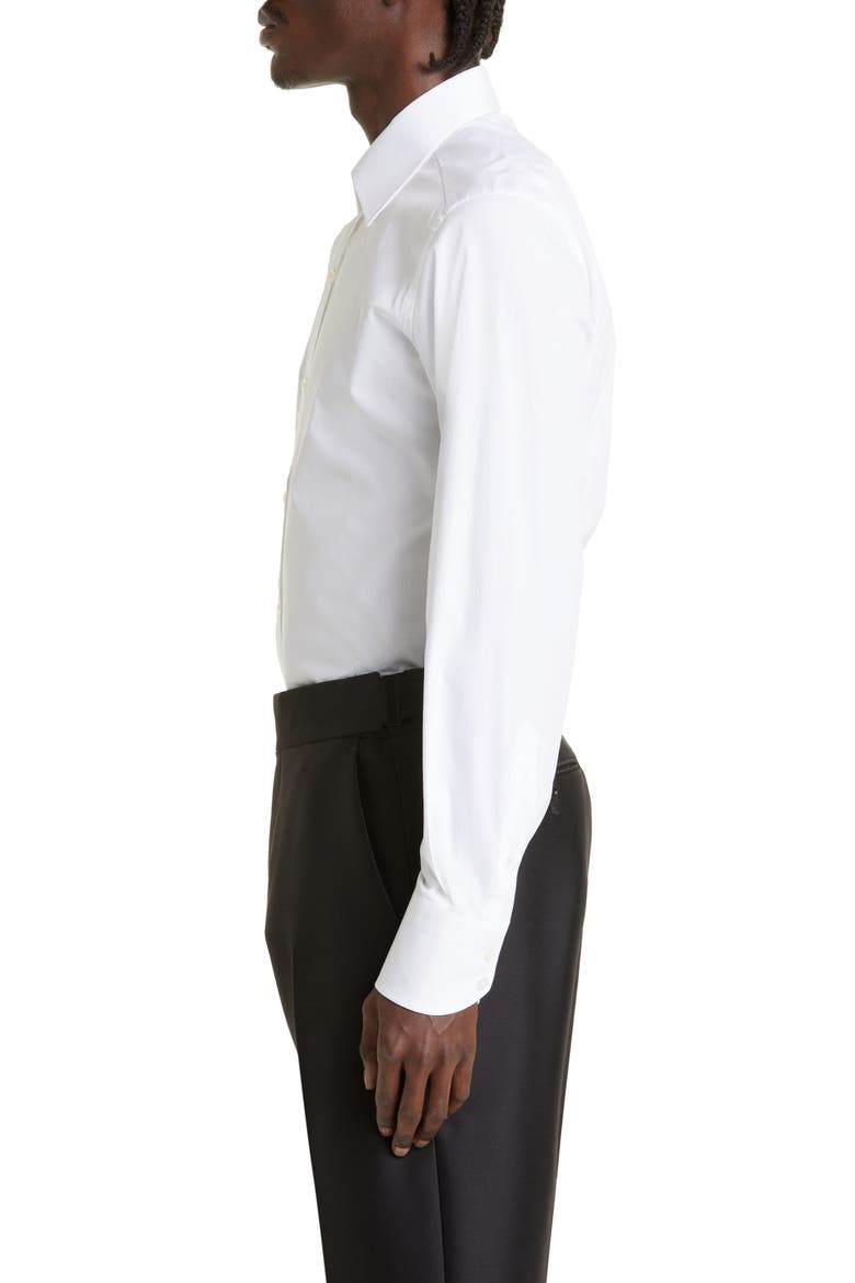 Slim Fit Poplin Button-Up Shirt, Alternate, color, OPTICAL WHITE