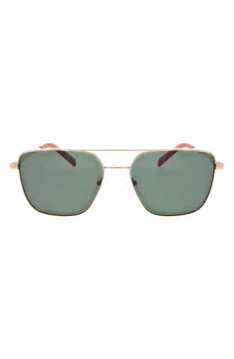 Hurley 57mm Polarized Pilot Sunglasses