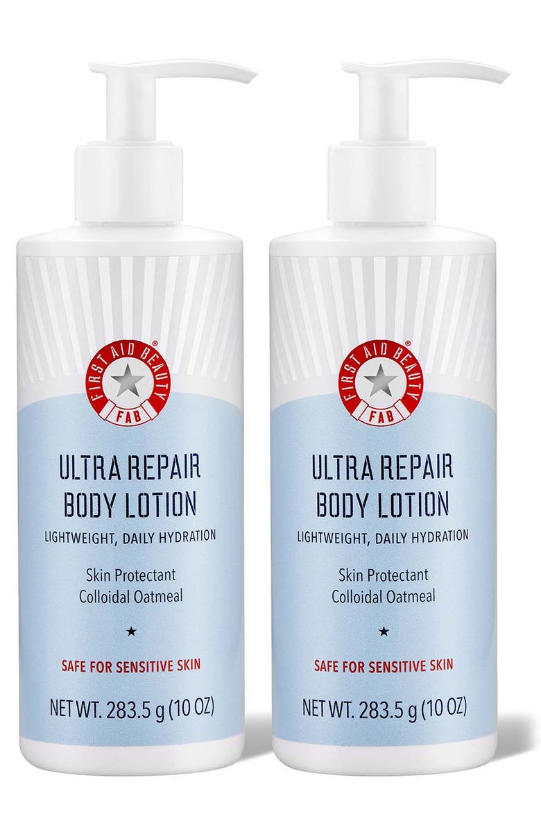 First Aid Beauty Ultra Repair Body Lotion Duo $76 Value, Main, color,