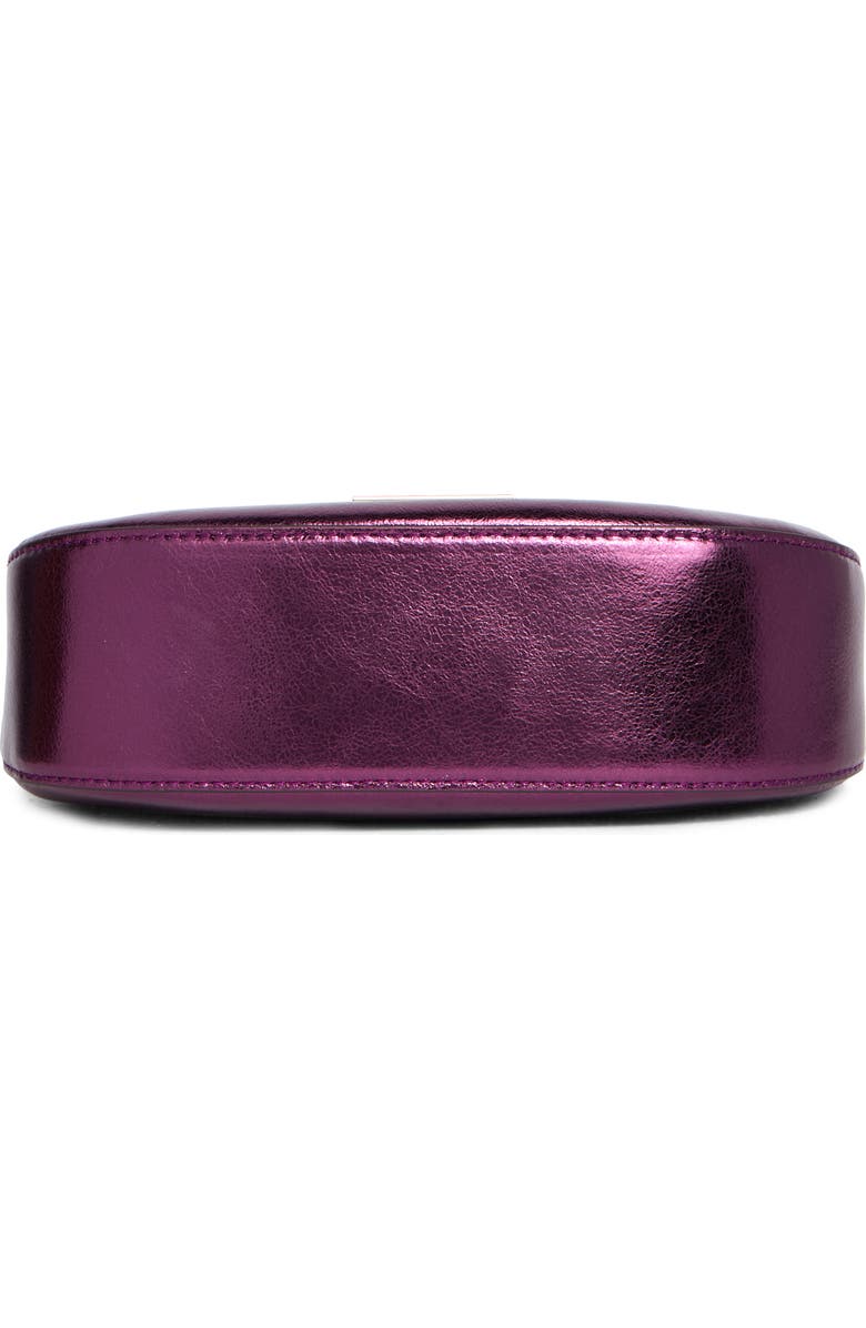 Kate Spade New York nina metallic shoulder bag, Alternate, color, Dark Raspberry