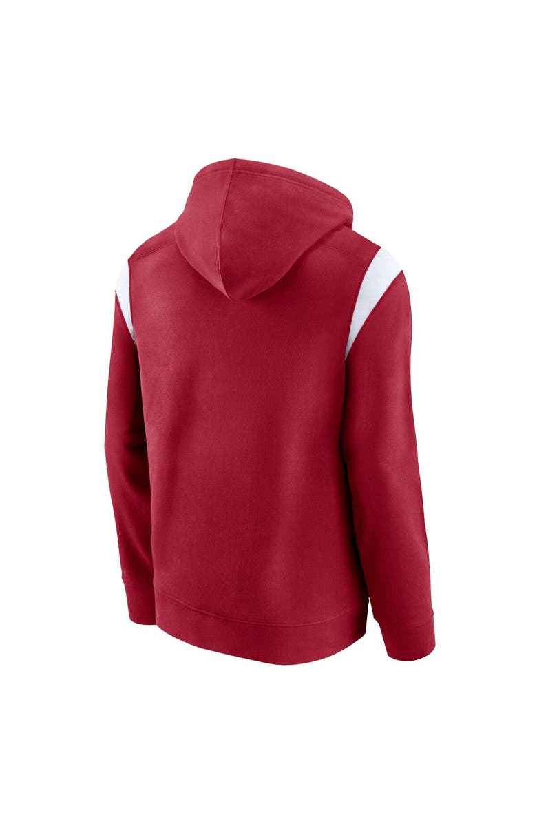 FANATICS Men's Fanatics Branded Crimson Oklahoma Sooners Gym Rat Pullover Hoodie, Alternate, color, Crimson