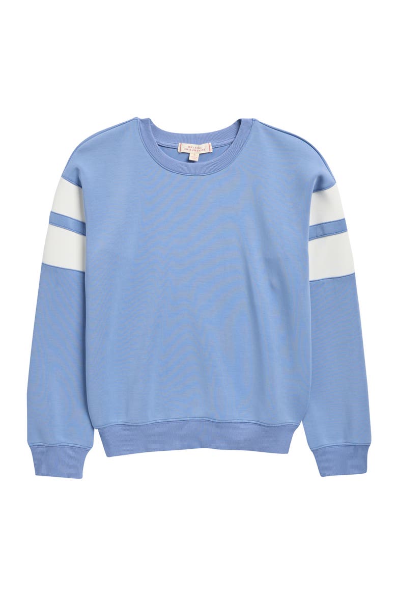Kids' Athlete Stripe Cloud Sweatshirt, Main, color, MARINA