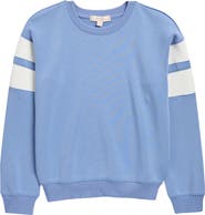 Walking on Sunshine Kids' Athlete Stripe Cloud Sweatshirt