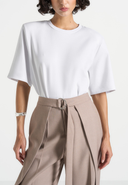 Manière De Voir Mia Wide Shoulder Bodysuit T-Shirt