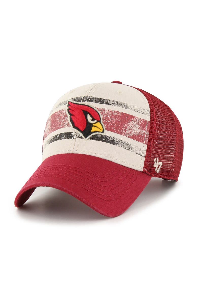 Men's '47 Cream Arizona Cardinals Breakout MVP Trucker Adjustable Hat, Main, color, Cream