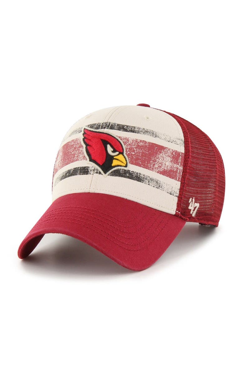'47 Men's '47 Cream Arizona Cardinals Breakout MVP Trucker Adjustable Hat, Main, color, Cream