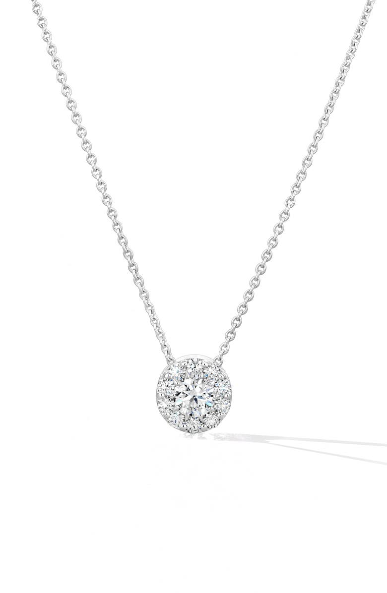 HEARTS ON FIRE Fulfillment Diamond Pendant Necklace, Main, color, White Gold