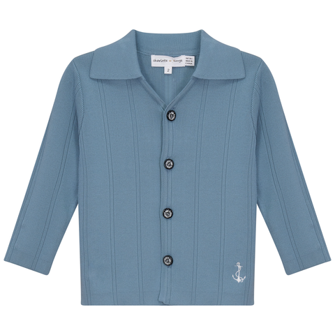 Anchor Embroidered Knit Jacket (Toddler, Little Kid & Big Kid)