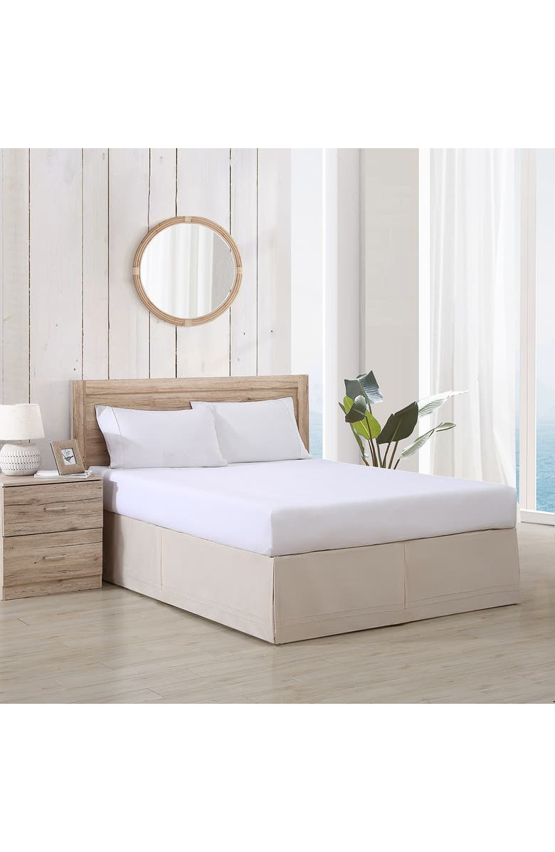 Tommy Bahama Solid Tailored Bed Skirt, Alternate, color, Beige