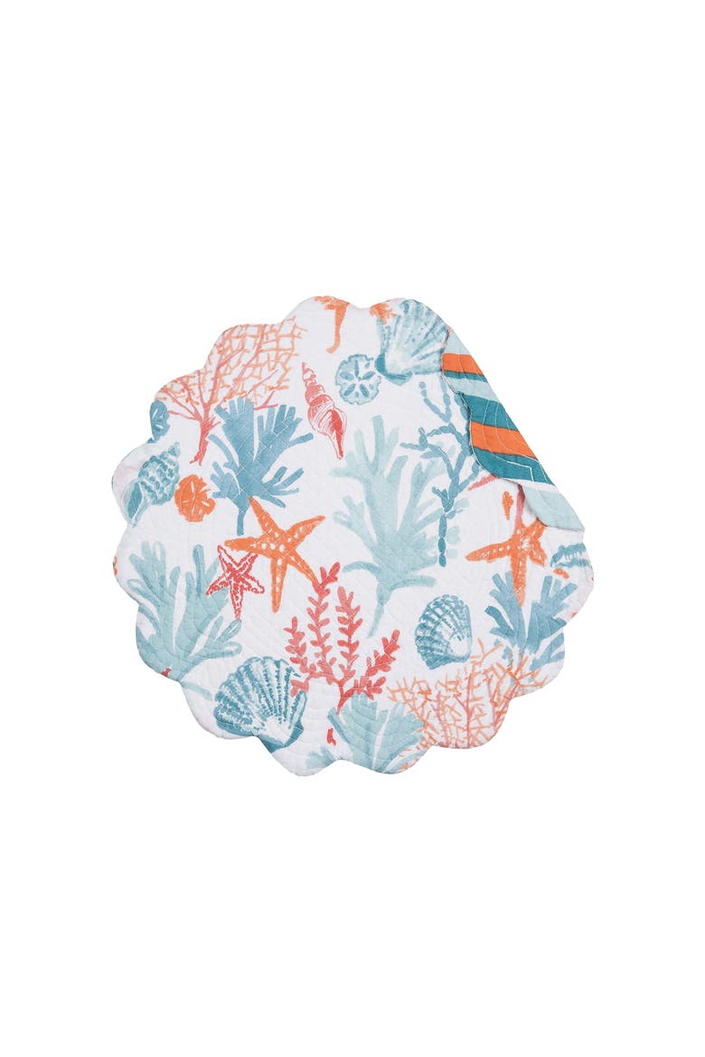 Tangerine Coast Placemats Set of 6, 17", Main, color, Blue