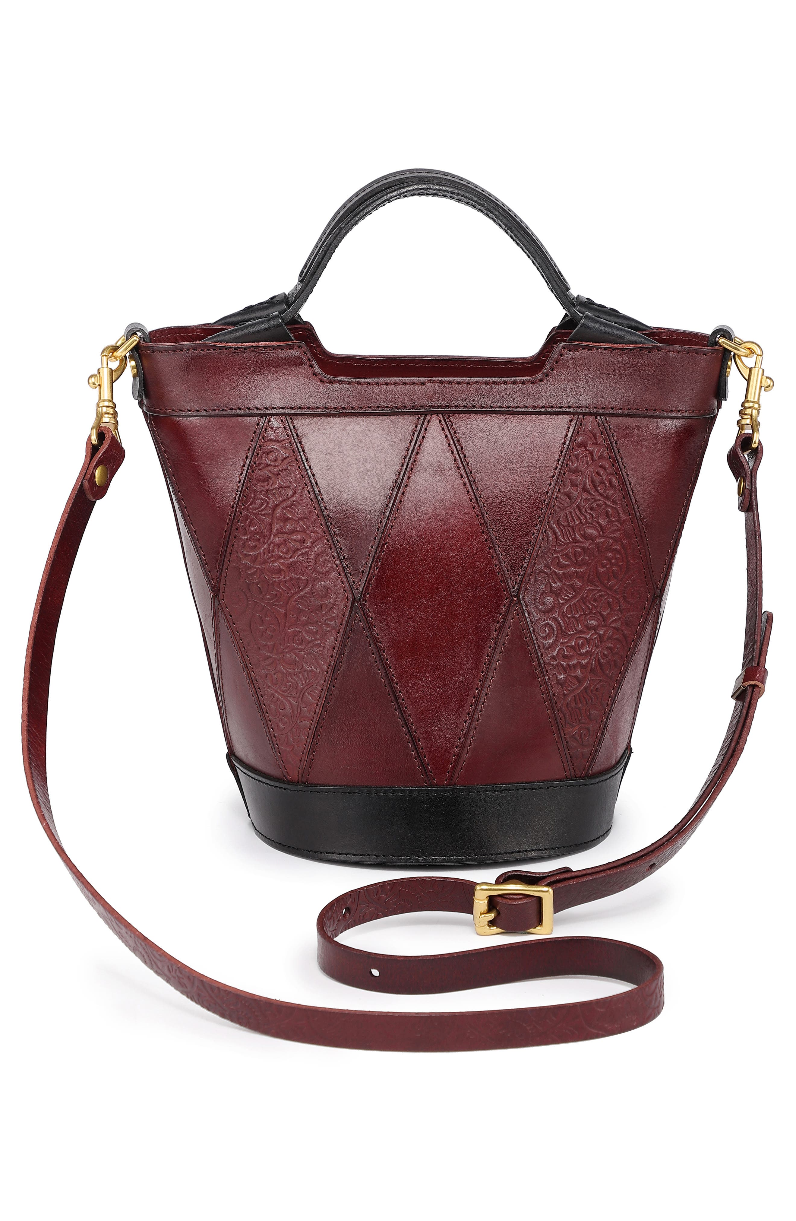 Primrose Leather Mini Tote, Alternate, color, BROWN