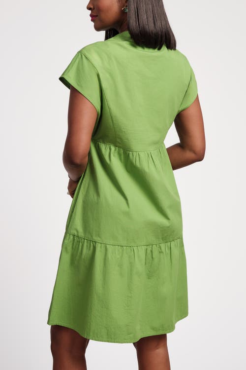 Frances Valentine Breezy Mini Dress In Green