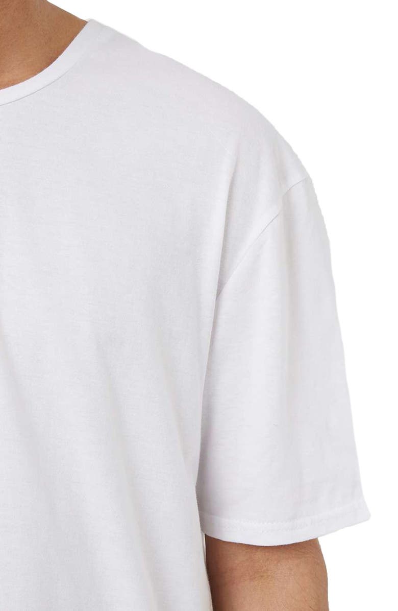 Topman Longline Crewneck T-Shirt, Alternate, color, 