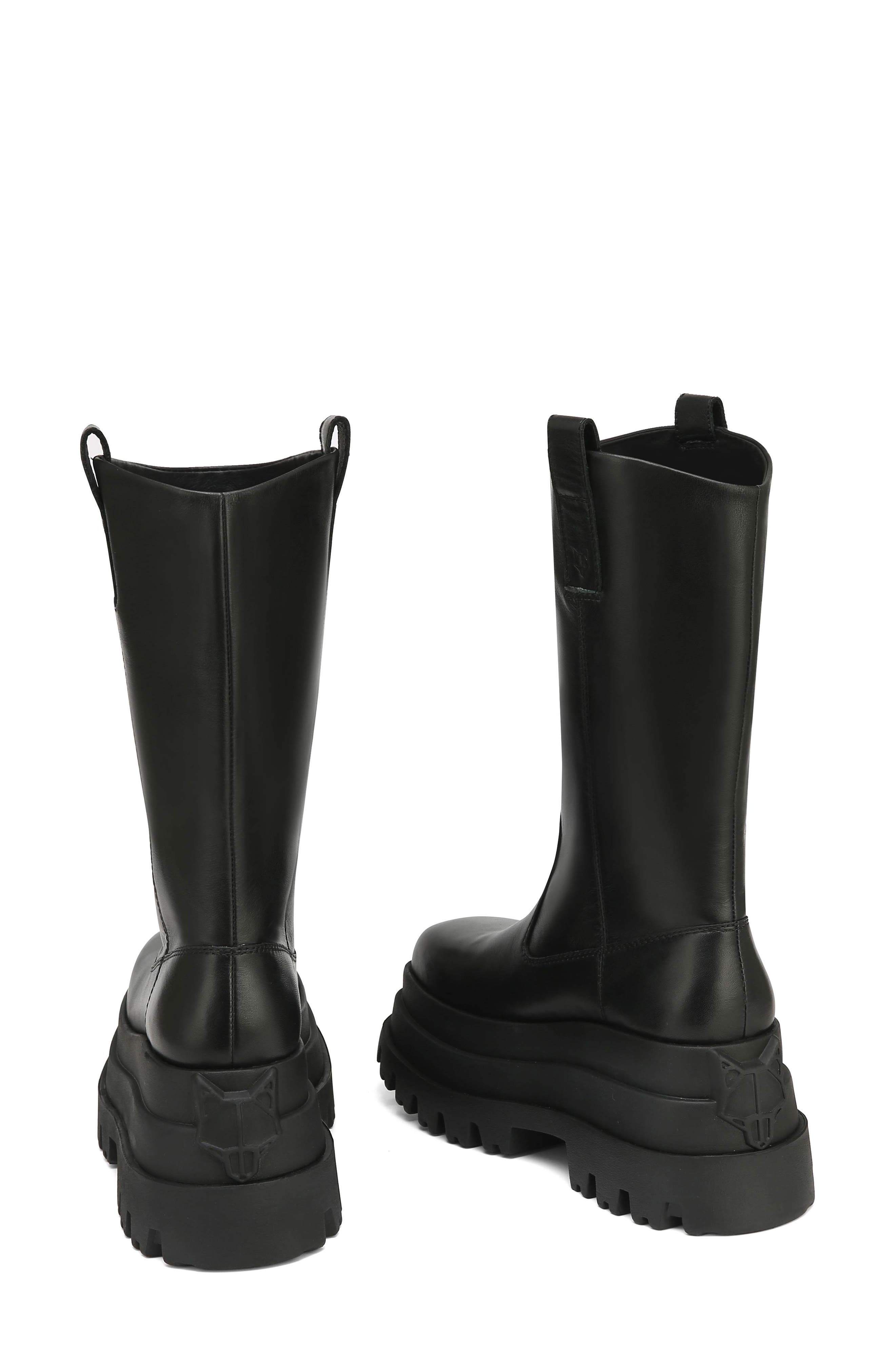 Naked Wolfe Serious Black Platform Boot, Alternate, color, 