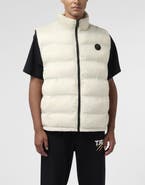PLEIN SPORT Reversible Lightweight Padded Vest Scratch Men