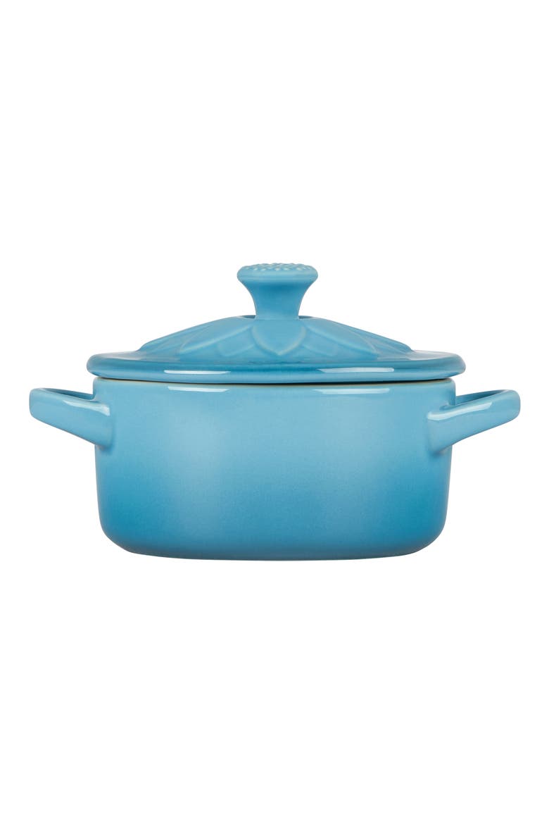 Mini Round Stoneware Baking Dish, Alternate, color, CARIBBEAN