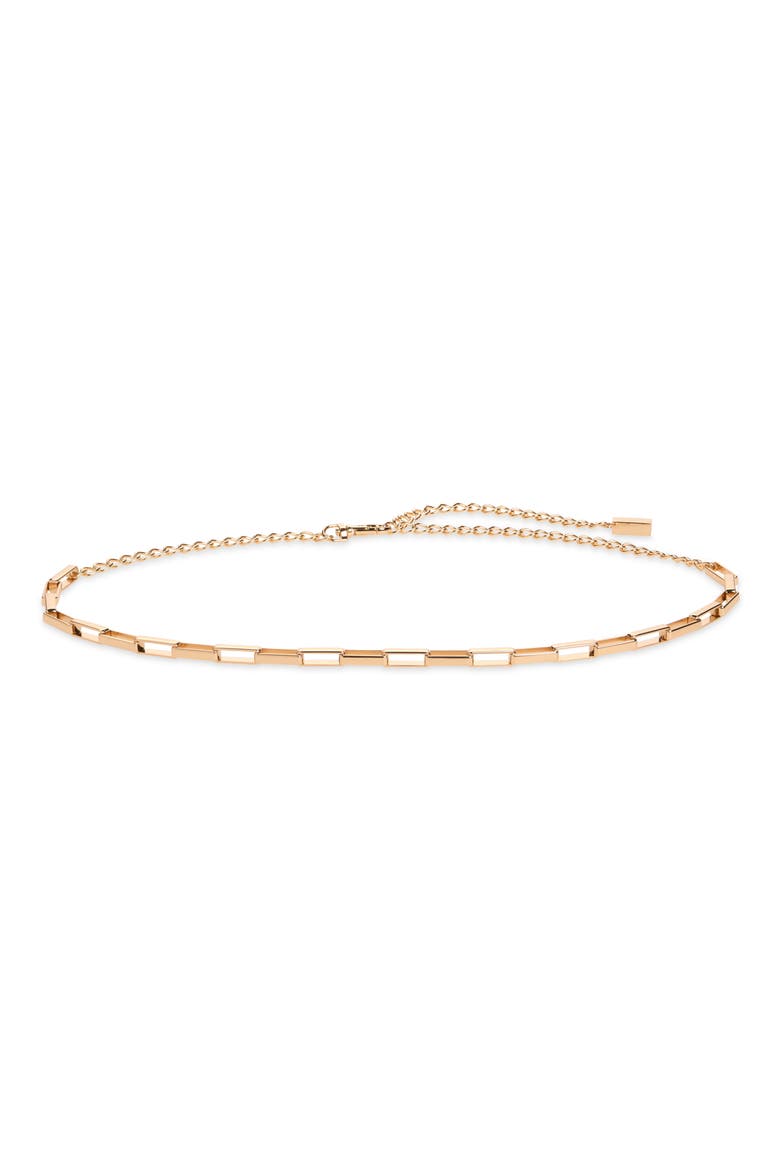 Square Link Chain Belt, Main, color, GOLD