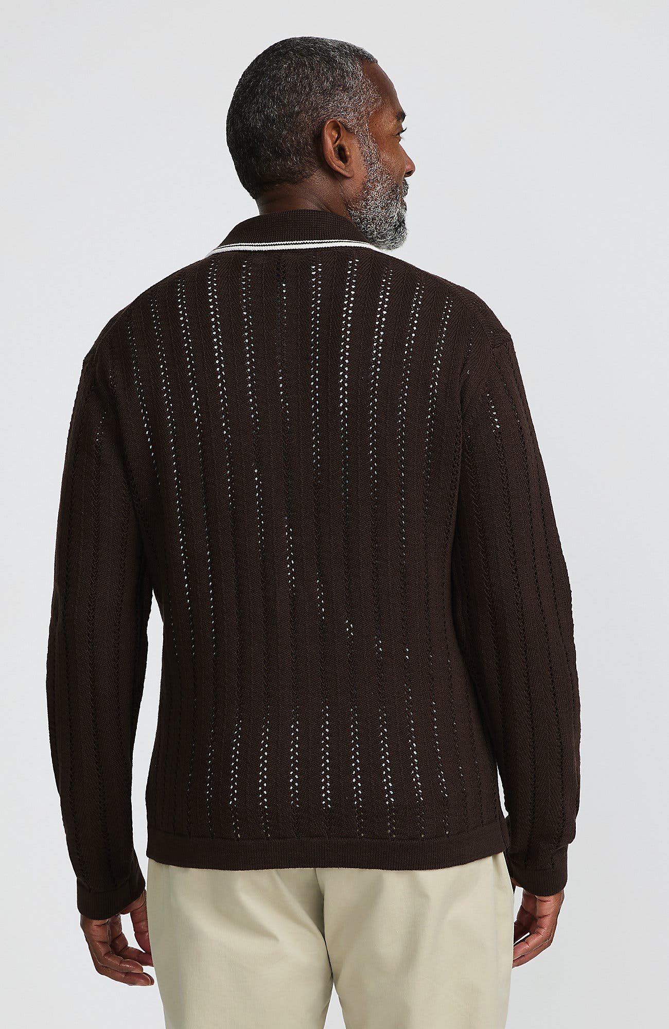 Long Sleeve Button Through Summer Polo Cardigan - image 2