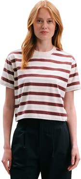 Richer Poorer The Recycled Stripe Crop Tee