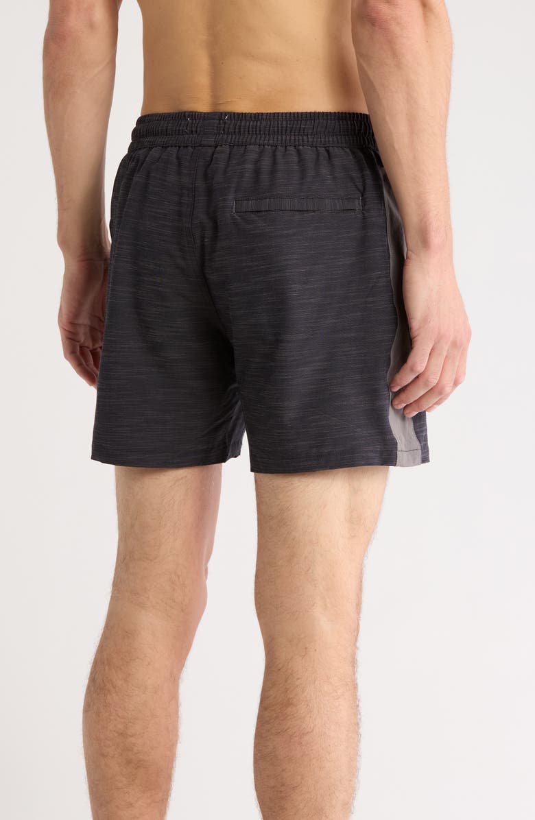 Mr.Swim Colorblock Stretch Compression Swim Shorts, Alternate, color, Dark Grey