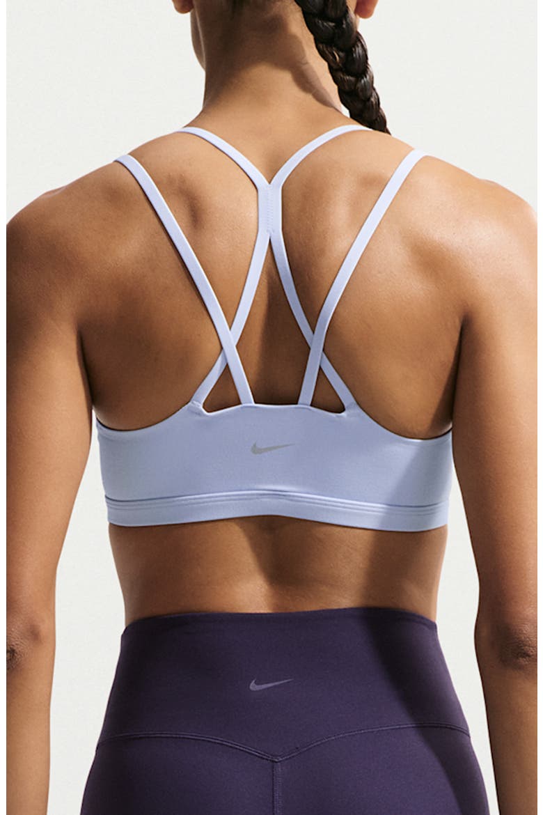 Zenvy Strappy Light-Support Padded Sports Bra, Alternate, color, HYDROGEN BLUE/ COOL GREY