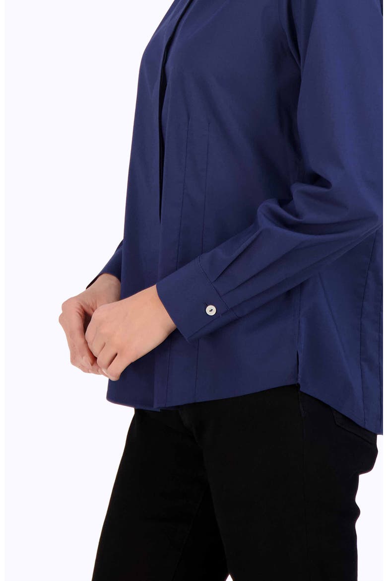 Taylor Non-Iron Long Sleeve Stretch Button-Up Shirt, Alternate, color, NAVY