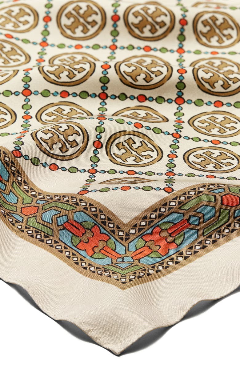 Tory Burch T Monogram Square Scarf, Alternate, color, 