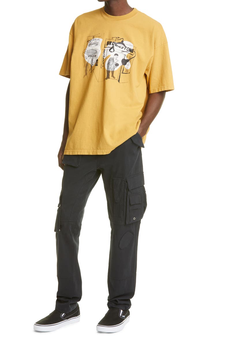 Shadazz Print Graphic Tee (Nordstrom Exclusive), Alternate, color, DRIED SUNFLOWER
