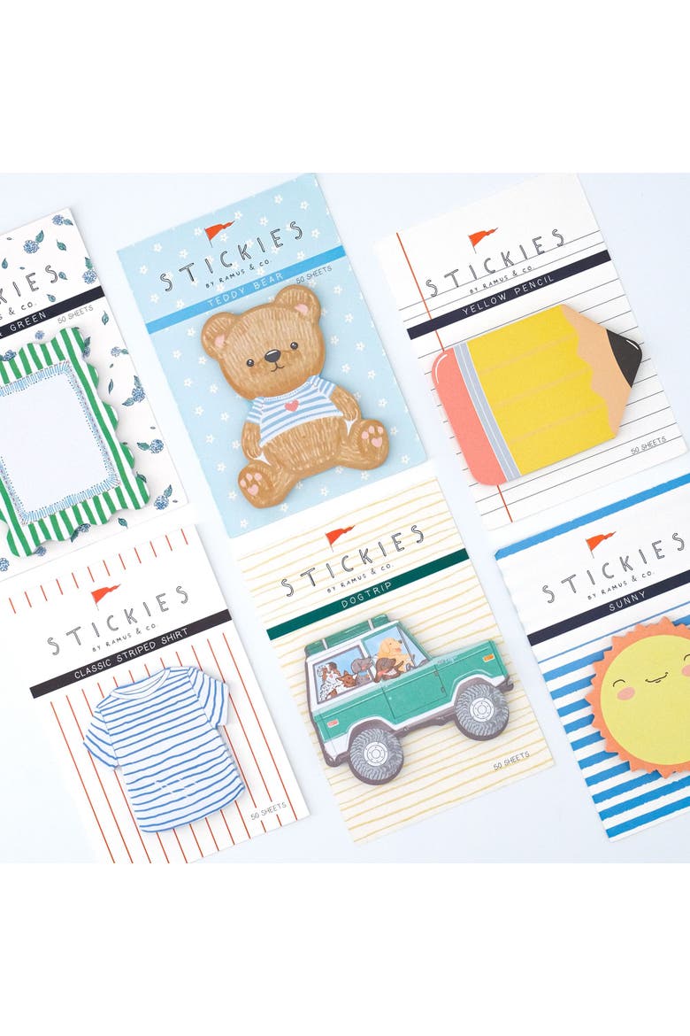 Everyday Assorted 6-Pack Stickies, Alternate, color, Everyday