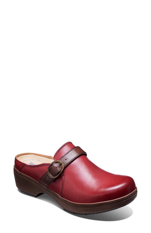 Samuel Hubbard Cascade Clog in Red Leather 