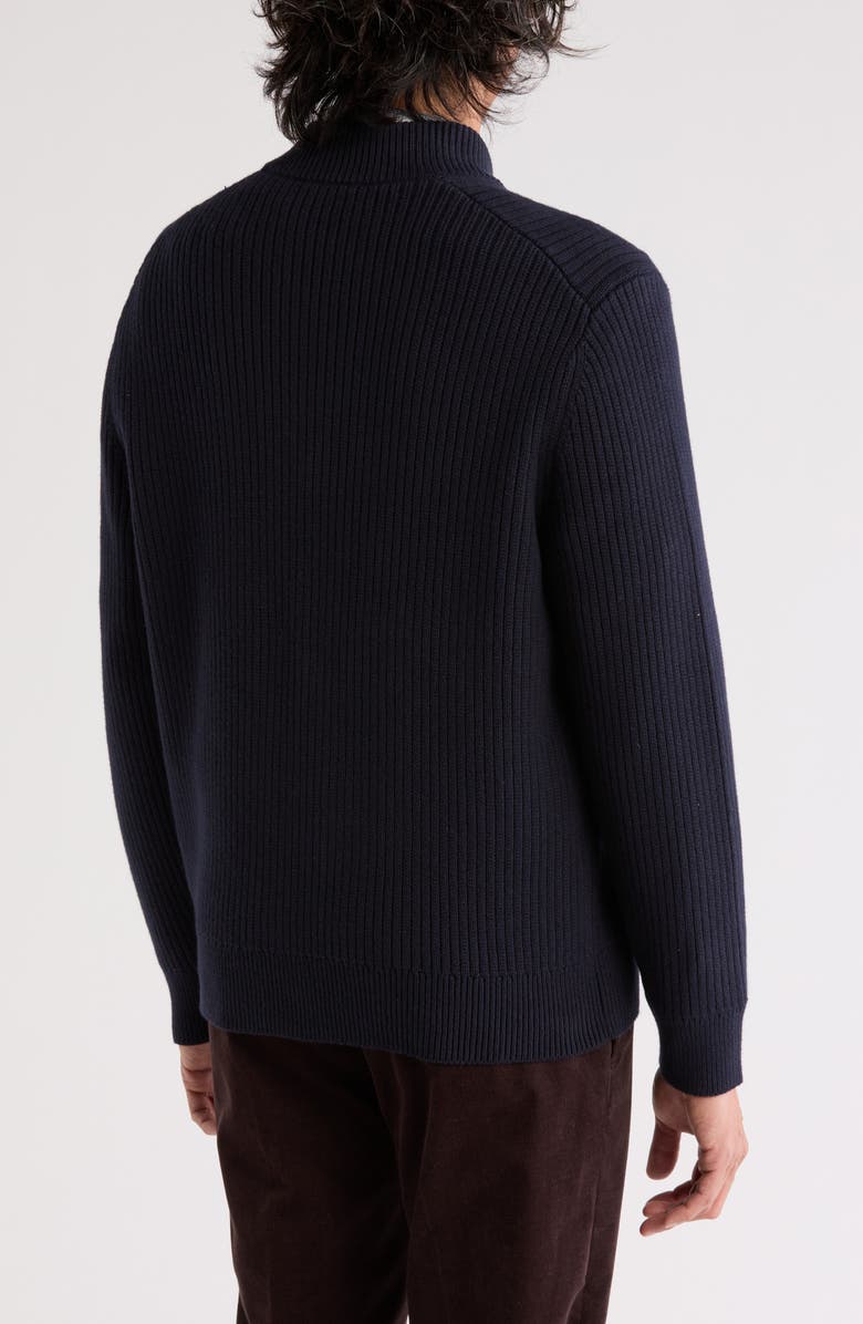 Theory Ryka Cashton Zip-Up Knit Jacket, Alternate, color, Baltic