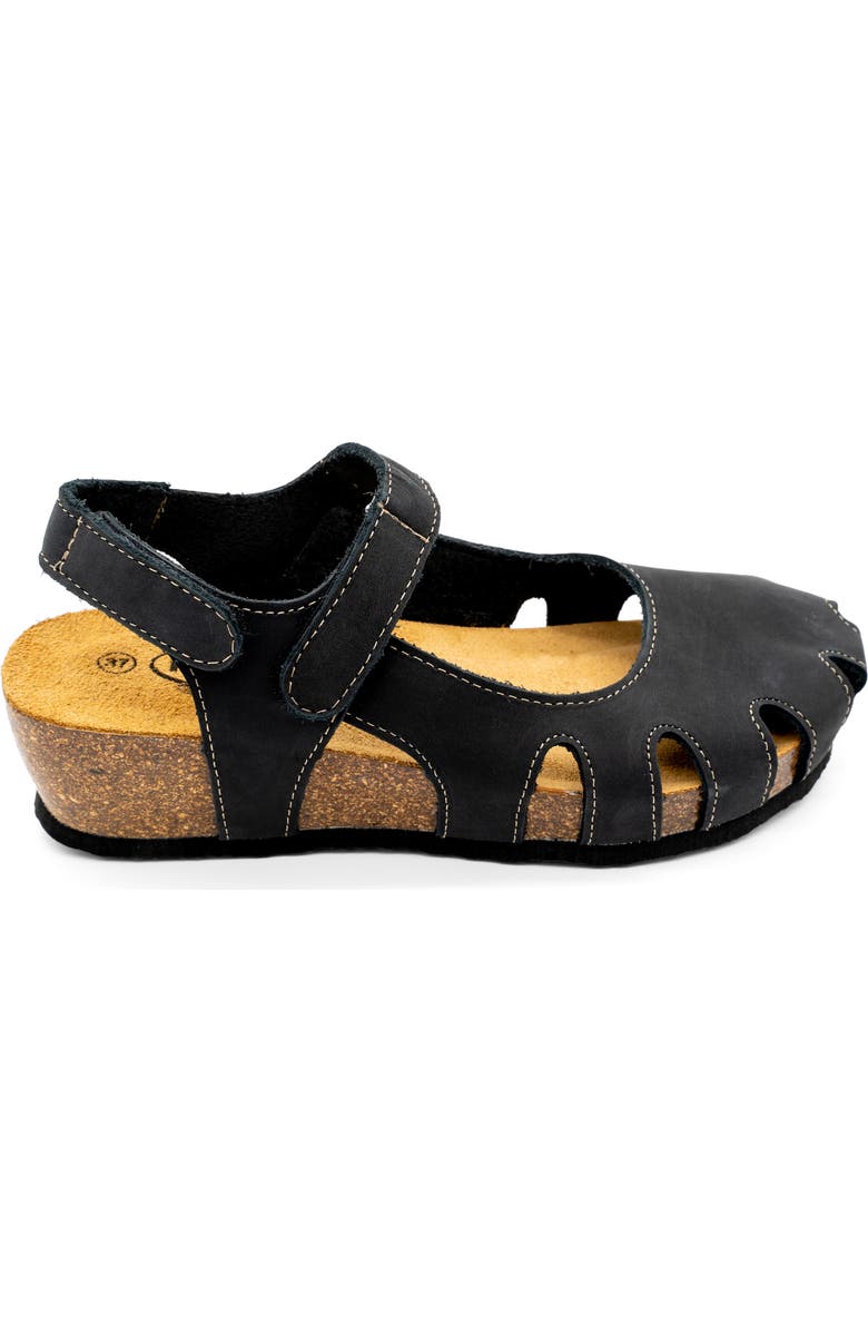 Plakton Amy Sandal, Alternate, color, Nobuck Negro